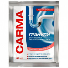 Средство для прочистки труб Carma Гранулы для горячей воды 60 г (4823098414483)
