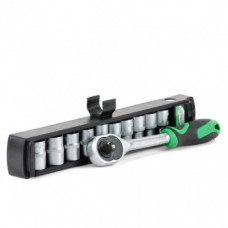 Набор головок 10 шт. 1/4" c трещеткой INTERTOOL ET-6008 (107371)