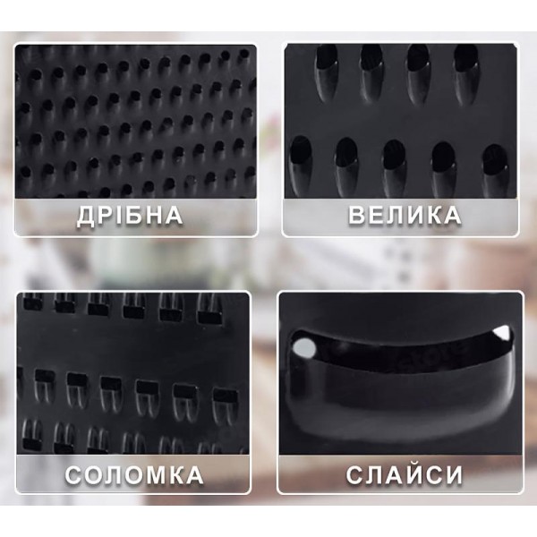 Терка Ofenbach Grater 4-гранна 10.5х8х24см із нержавіючої сталі (109571) Терка Ofenbach Grater 4-гранна 10.5х8х24см із нержавіючої сталі (109571)
