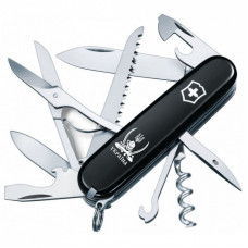 Нож Victorinox Huntsman Ukraine Black "Козак з Шаблями" (1.3713.3_T1110u)