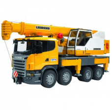 Спецтехника Bruder Автокран Scania Liebherr Большой (свет+звук) (03570)