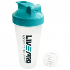 Шейкер спортивный LivePro Shake Bottle LP8147 білий/синій Уні 600мл (6951376104325)