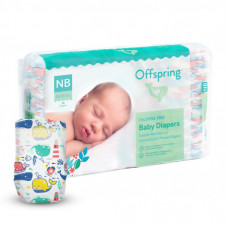 Подгузники Offspring Willy the Whale размер NB до 4 кг 56 шт (DP-OI-FAT-NB56P-WTW)
