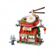 Конструктор Pantasy Kung Fu Panda Кунгфу Панда Мини Вид на улицу - Раменная лавка Чжена (86506)