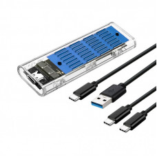 Карман внешний Dynamode M.2 SSD NVMe/SATA combo ч-з USB3.2 GEN2 Type-C (DM-CAD-SSD09)