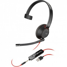 Наушники Poly Blackwire 5210 USB-A/USB-C 3.5 мм Black (8X230AA)