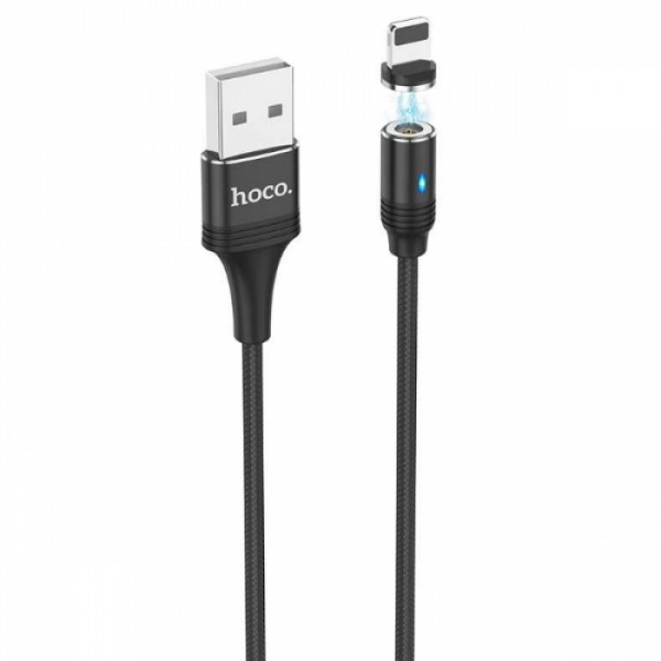 Кабель для зарядки магнитный Hoco U76 "Fresh magnetic" Lightning (1.2m) Чорный (93281) Кабель для зарядки магнитный Hoco U76 "Fresh magnetic" Lightning (1.2m) Чорный (93281)