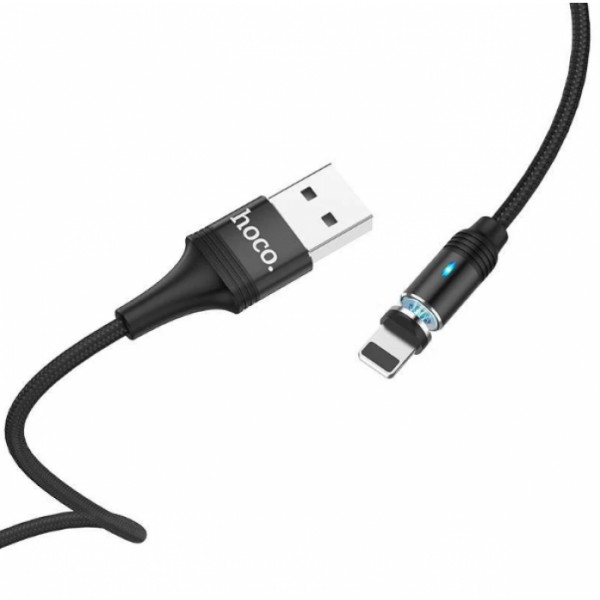 Кабель для зарядки магнитный Hoco U76 "Fresh magnetic" Lightning (1.2m) Чорный (93281) Кабель для зарядки магнитный Hoco U76 "Fresh magnetic" Lightning (1.2m) Чорный (93281)