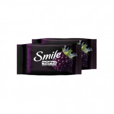 Влажные салфетки Smile Черные с ароматом ежевики 50 шт. (4823071670554)