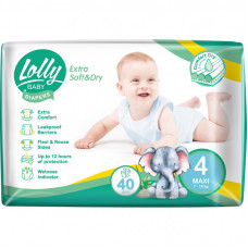 Подгузники Lolly Soft Maxi 4 7-18 кг 40 шт (4820174981266)