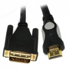 Кабель мультимедийный HDMI to DVI 24+1pin M, 1.8m Viewcon (VD 078-1,8м.)