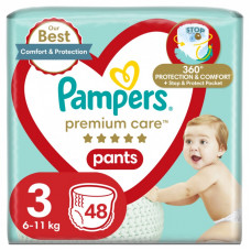 Подгузники Pampers Premium Care Pants Midi Размер 3 (6-11 кг) 48 шт (8001090759795)