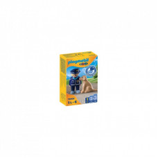 Конструктор Playmobil 1.2.3 Полицейский с собакой (70408)