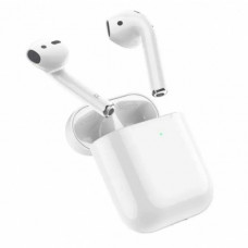 Беспроводные Bluetooth наушники BOROFONE BW25 в кейсе с сенсорным управлением Белые (107781)