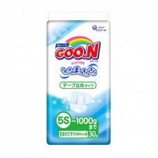 Подгузник GOO.N для маловесных новорожденных 5S до 1 кг 30 шт (753863)