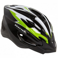 Шлем Velotrade HEL126 черно-бело-салатовый L (HEAD-004)