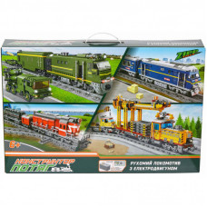 Конструктор ZIPP Toys Поезд DF2159 с рельсами, зеленый на радиоуправлении (98252)