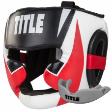 Боксерский шлем Title MMA Command Full Black/Red/White M (XCHGF M BK/WH/RD)