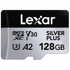 Карта памяти Lexar 128GB microSDXC class 10 UHS-I U3 V30 A2 Professional Silver (LMSSIPL128G-BNANG)