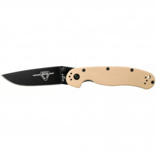 Нож Ontario Knife RAT II D2 Desert Tan, Black Blade (ON8830DT)