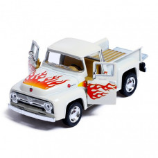 Машинка металлическая инерционная Pickup FORD F-100 (1956) Kinsmart KT5385FW 1:38 (Белый)