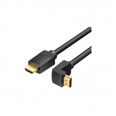 Кабель мультимедийный HDMI M to HDMI M 1.5m 90° corner black Vention (AAQBG)