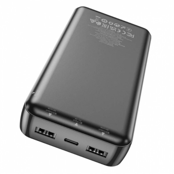 Внешний аккумулятор Power bank HOCO J100A 20000mAh Повербанк для телефона / Павербанк Черный (130891)
