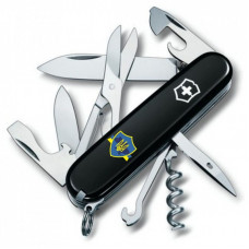 Нож Victorinox Climber Ukraine Тризуб на щиті зі стрічкою (1.3703.3_T1070u)