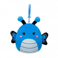 Мягкая игрушка Squishmallows на клипсе -Бабочка Вейверли 9 см (SQCP00220)