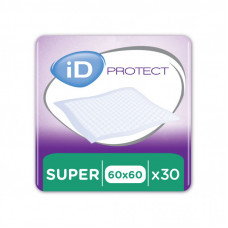 Пеленки для младенцев ID Proteсt Super 60 x 60 см. 30 шт. (5414874004012_5411416047902)