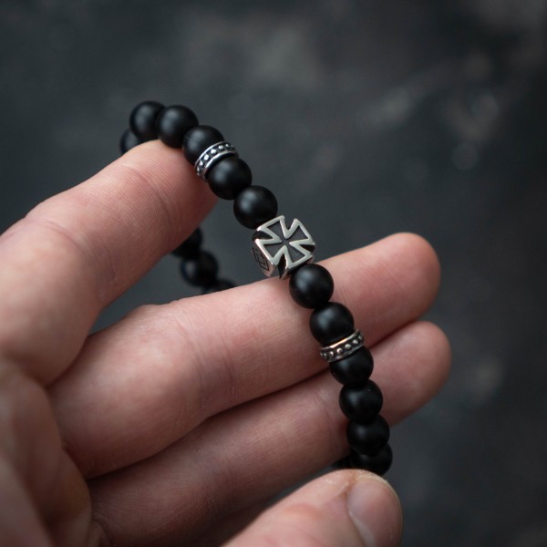 Мужской браслет из натурального камня с крестом MALTESE CROSS ХmathХ премиум качество (2898966127) Мужской браслет из натурального камня с крестом MALTESE CROSS ХmathХ премиум качество (2898966127)