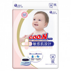 Подгузники GOO.N Plus для детей 6-11 кг M унисекс,на липучках 64 шт (843335)