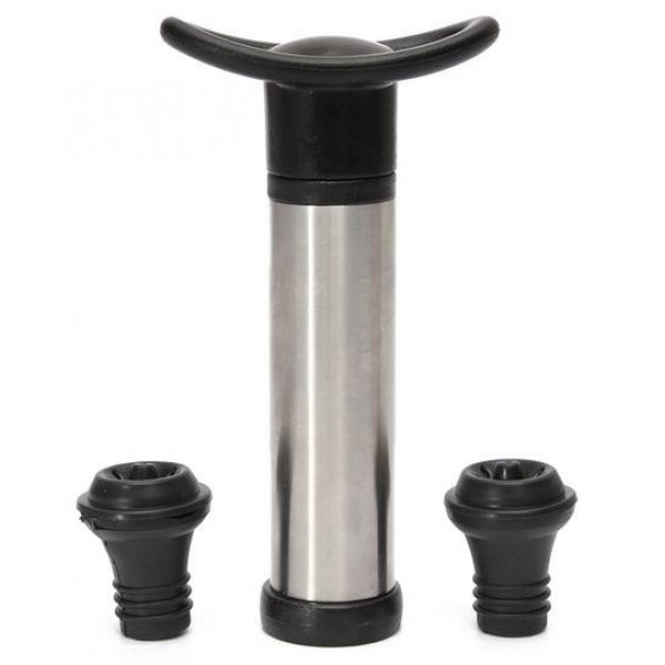 Помпа для вина Vacuum Wine Saver з 2 пробками, вакуумний насос для закупорювання пляшки (110012) Помпа для вина Vacuum Wine Saver з 2 пробками, вакуумний насос для закупорювання пляшки (110012)