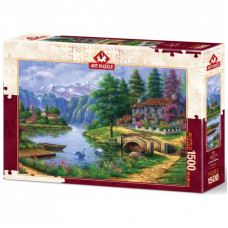 Пазл ART PUZZLE Деревня возле озера, 1500 элементов (5371)