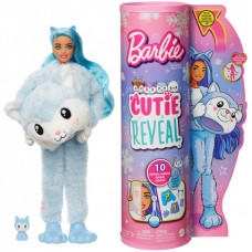 Кукла Barbie Cutie Reveal Зимний блеск в костюме хаски (HJL63)