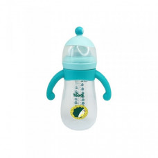 Бутылочка пластиковая с силиконовыми ручками MGZ-0200(Turquoise) 260 мл