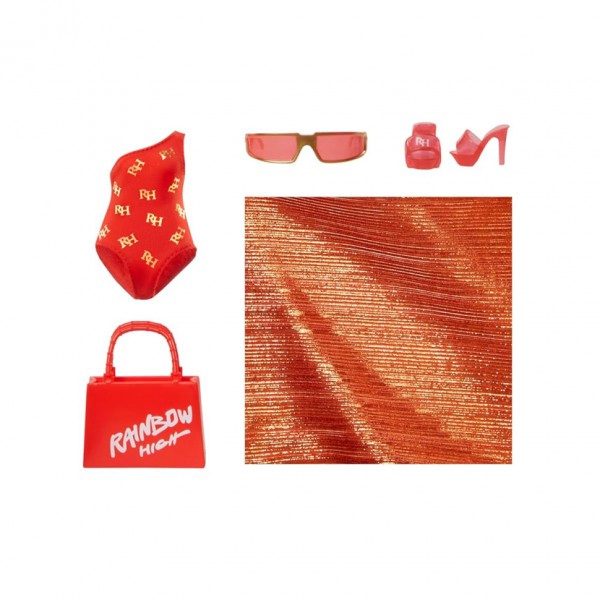 Кукла детская Руби Rainbow High 507277 серии "Swim & Style" с аксессуарами