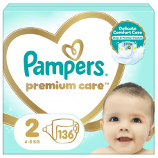 Подгузники Pampers Premium Care Размер 2 (4-8 кг) 136 шт (8006540855812)
