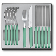 Набор столовых приборов Victorinox Swiss Modern Table Set 12 шт Steak Mint (6.9096.12W41.12)