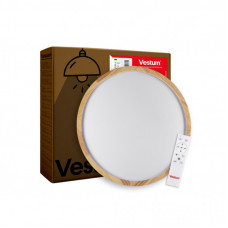 Светильник Vestum WOOD матовий 60W 375*60мм 3000К-6500К з ДК акація (VS-91047)