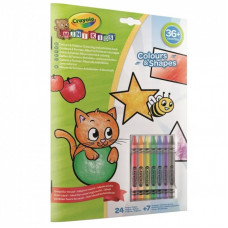 Набор для творчества Crayola Mini Kids Раскраска Цвета и формы 24 страницы (25-2727)