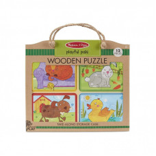 Пазл Melissa&Doug деревянные в футляре "Игривые друзья" (MD31364)