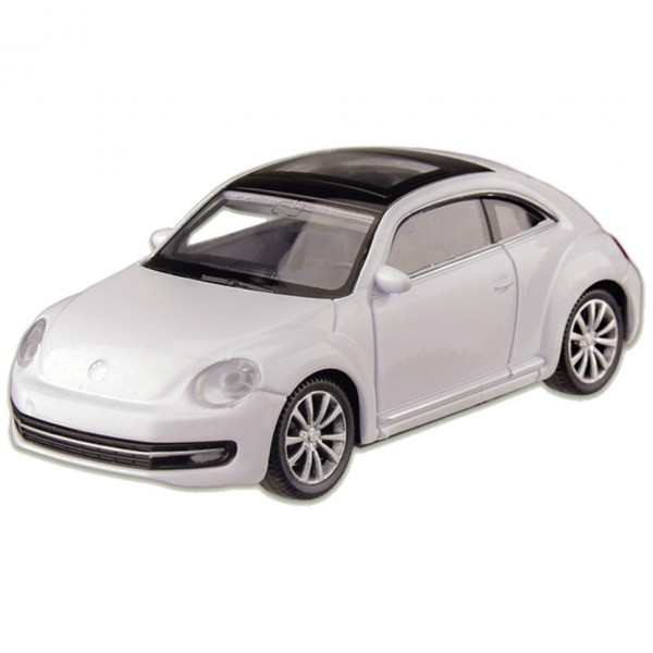Машина металлическая VOLKSWAGEN '12 THE BEETLE "WELLY" 44038CW масштаб 1:43 (Белый)
