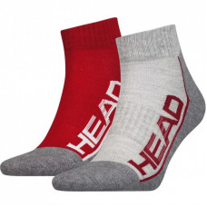Носки Head Qperformance Quarter 791019001-070 2 пари Червоний/Сірий 35-38 (8718824742908)