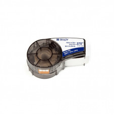 Лента для принтера этикеток Brady M21-375-595-BL, vinyl, 9.53mm/6.4m. White on Blue (M21-375-595-BL)