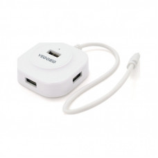 Концентратор VEGGIEG USB-C 4xUSB 2.0 0.2m white (YT-TC-V-C242)