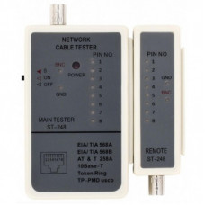 Тестер кабельный RJ-45 + BNC Merlion (ST-248BNC)