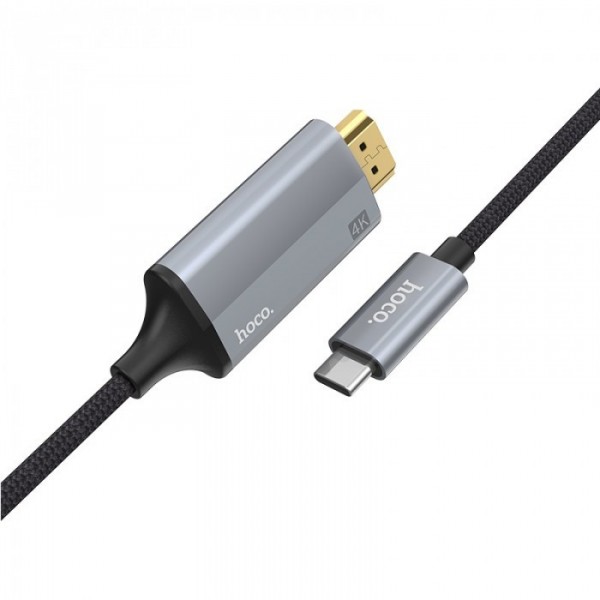 Адаптер Hoco UA13 Type-C to HDMI кабель адаптер 2К-4К Серый (38642) Адаптер Hoco UA13 Type-C to HDMI кабель адаптер 2К-4К Серый (38642)