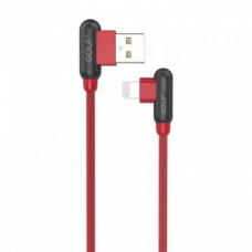 Шнур для зарядки Iphone USB GOLF GC-45 кабель 2,4A Красный (59742)