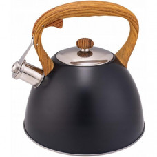 Чайник Kamille Whistling Kettle Black 3л з нержавіючої сталі зі свистком (чорний) (97842)